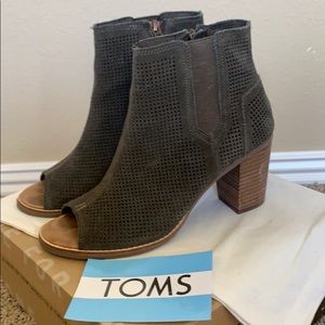 TOMS Majorca Peep Toe Bootie
